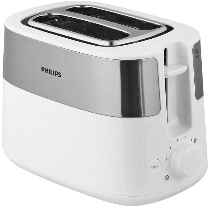 Тостер PHILIPS HD2515/00 950Вт белый, Нидерланды